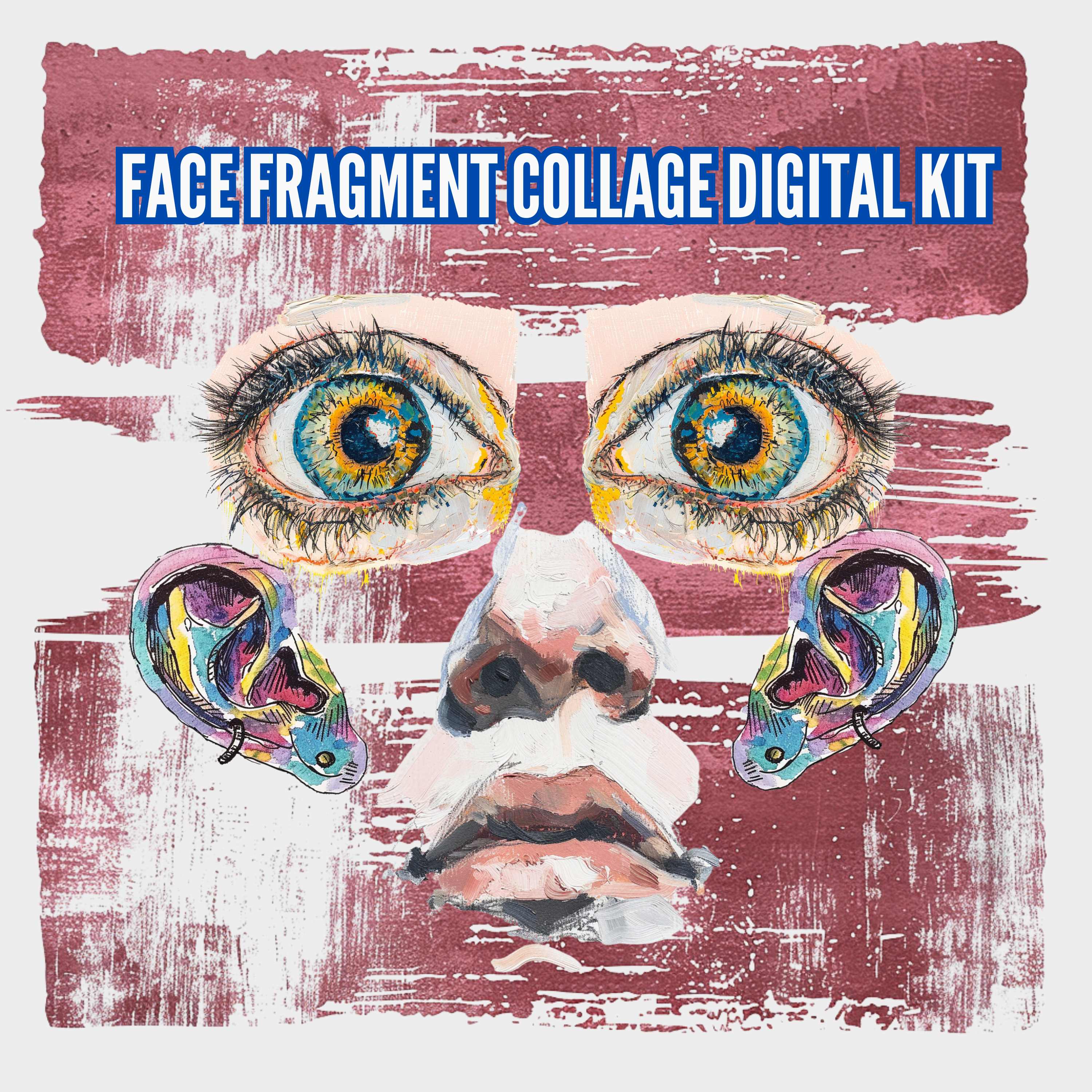 FACE FRAGMENT COLLAGE KIT