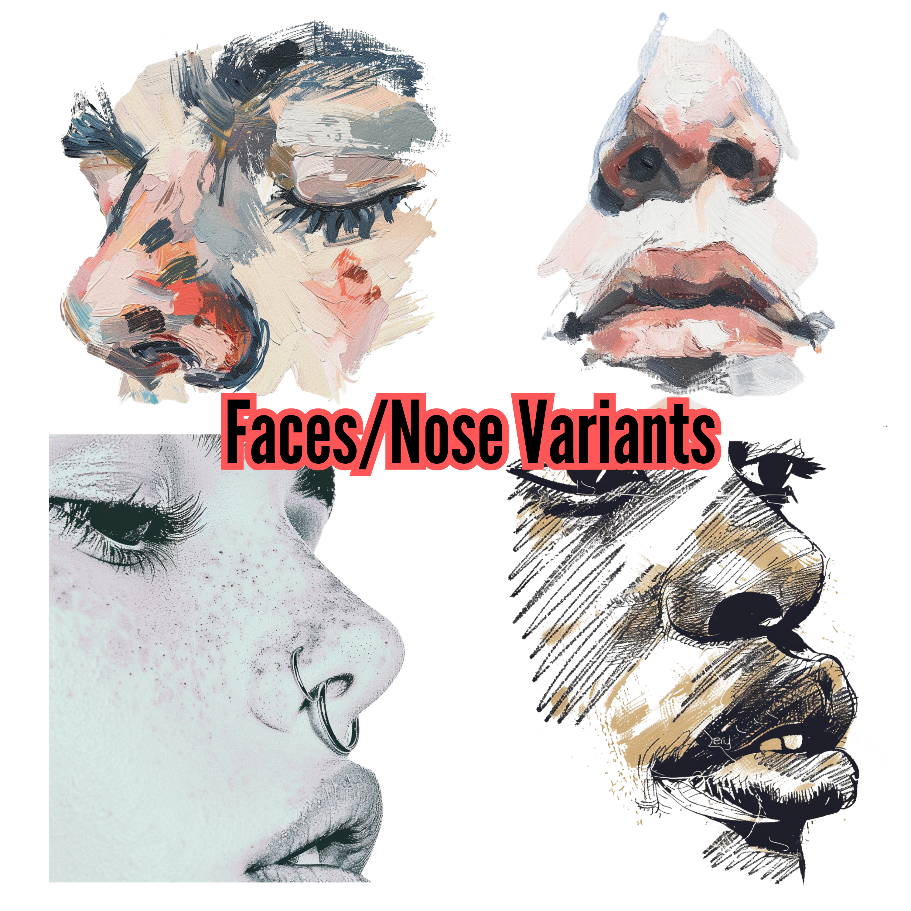 FACE FRAGMENT COLLAGE KIT